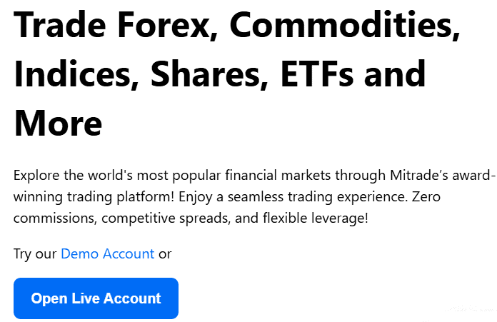 Mitrade Account Types Review