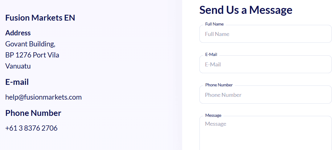 Fusion Markets Support Review