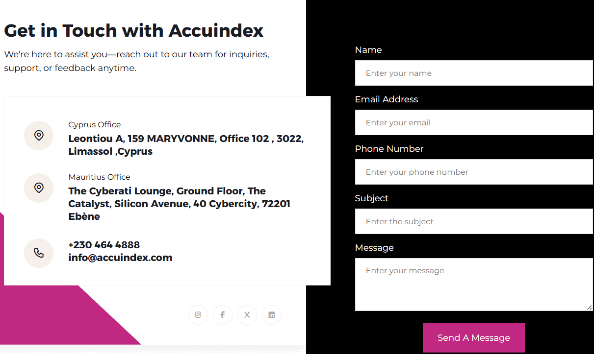 Accuindex Customer Support Review