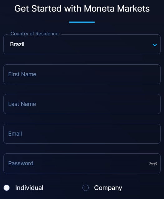 Moneta Markets Account Opening Review
