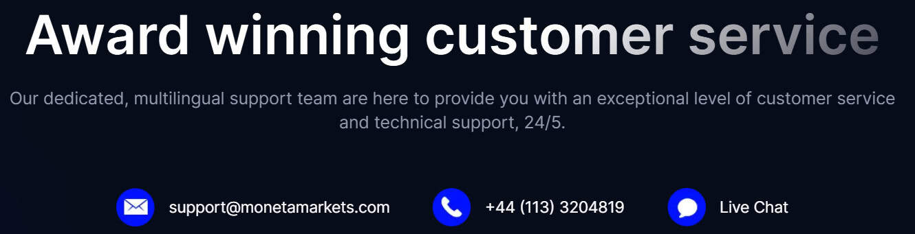 Moneta Markets Contacts Review