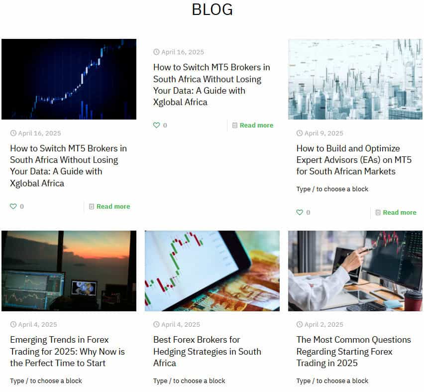 XGLOBAL Markets Education Review