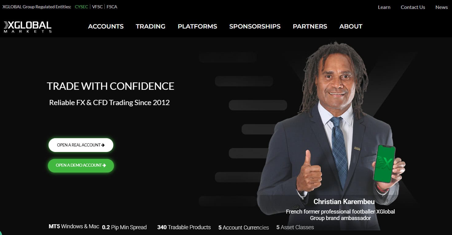 XGlobal Markets Website Review