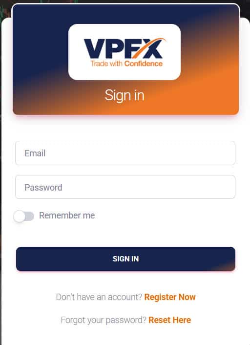 VPFX Demo Account Opening Review