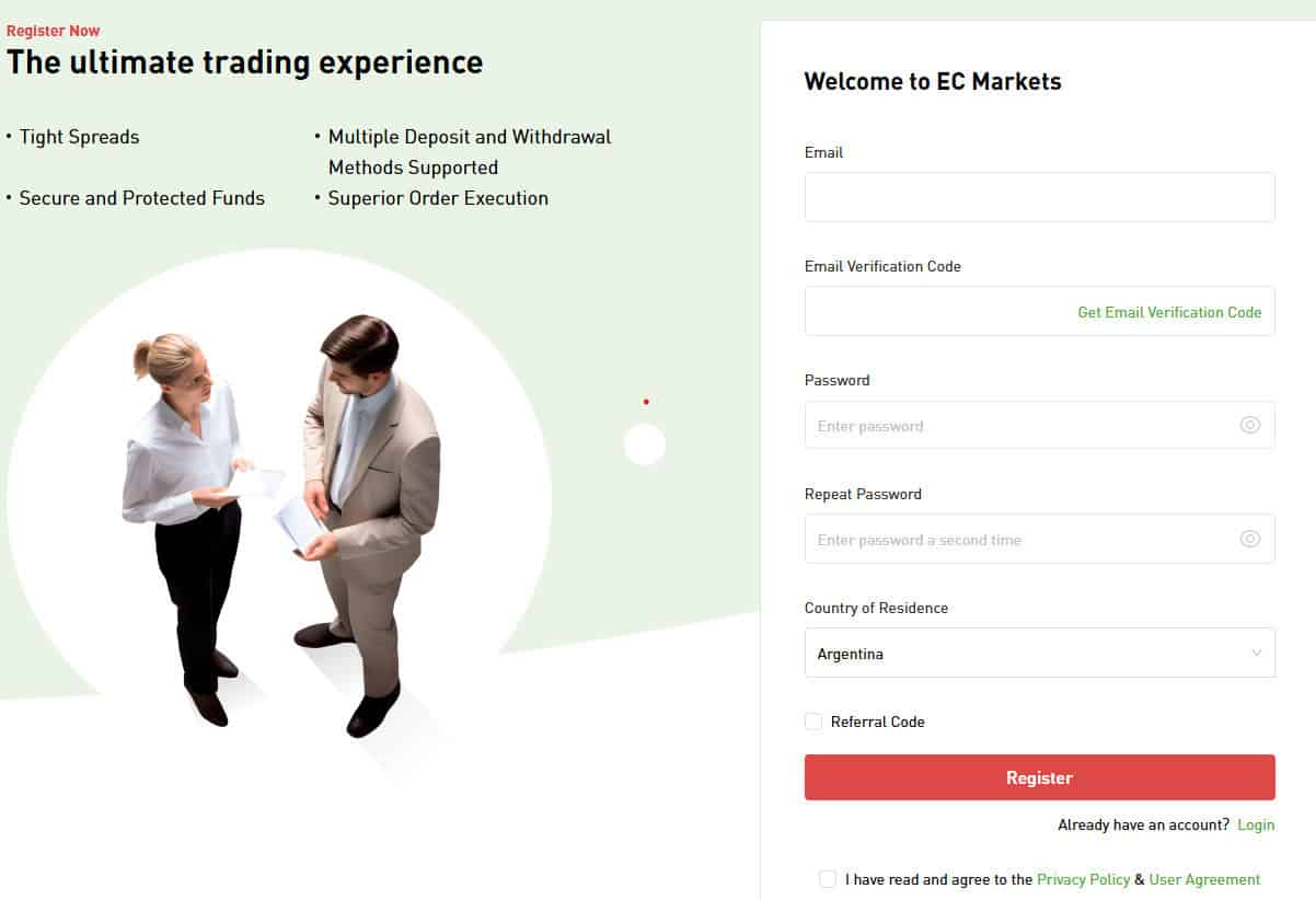 EC Markets Demo Account Review