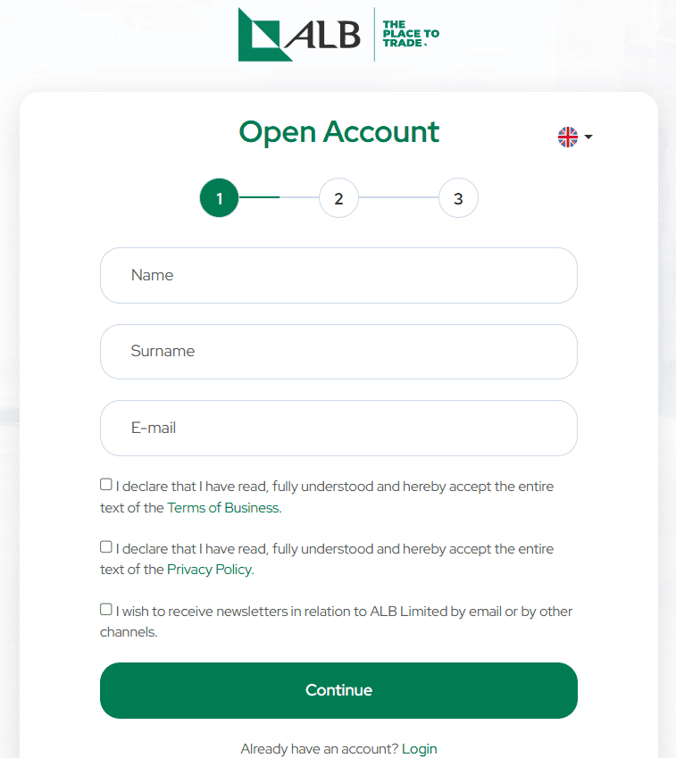 ALB Account Opening Review