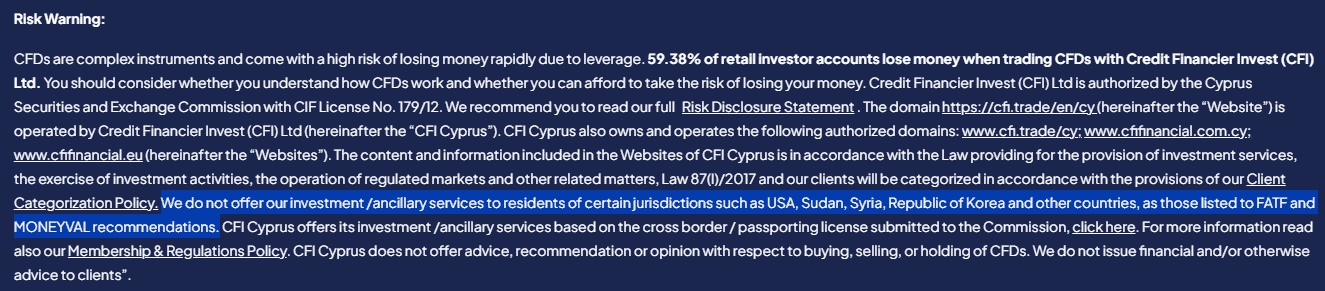 CFI Restricted Regions Review