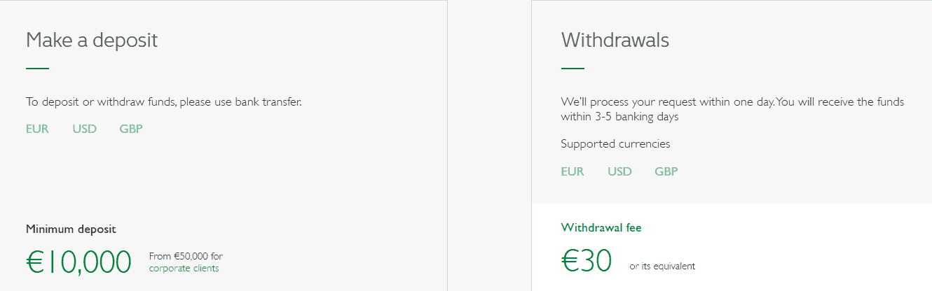EXT Deposits and Withdrawals Review