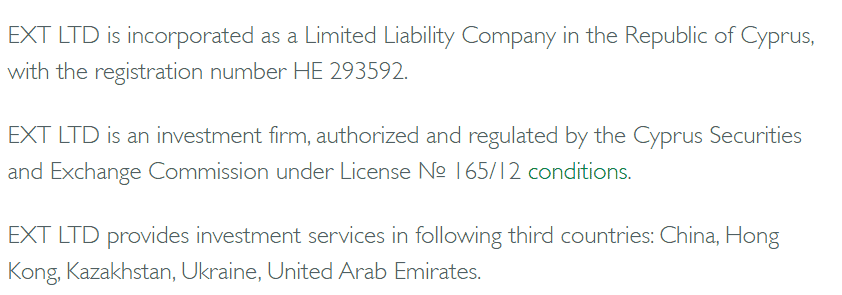 EXT Regulation Review