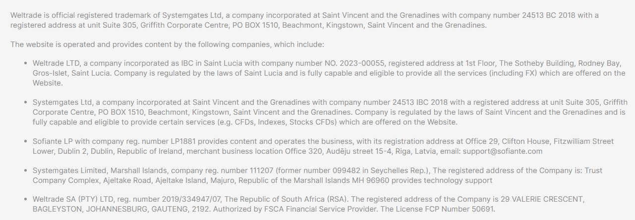 Weltrade License Review