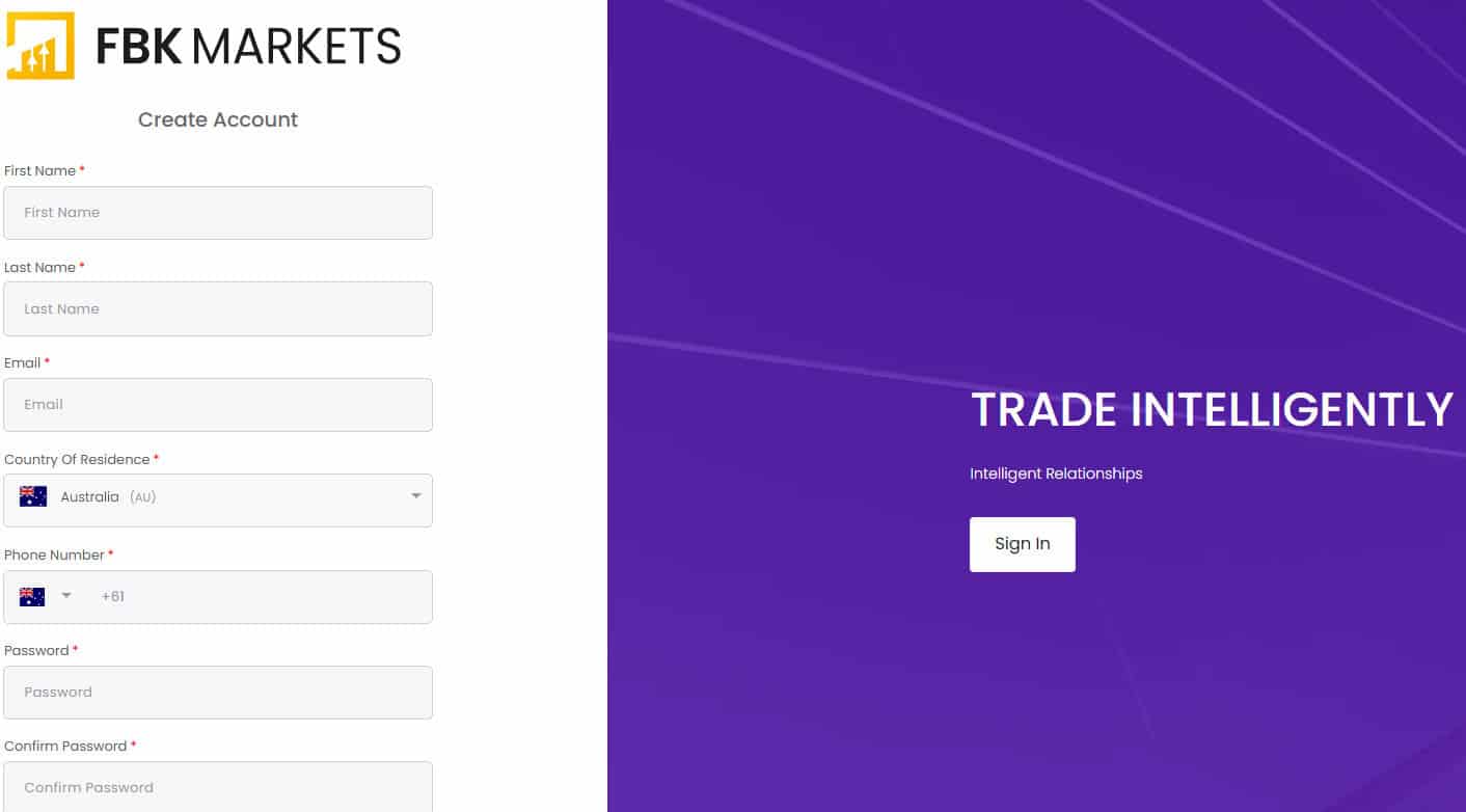 FBK Markets Account Opening Review