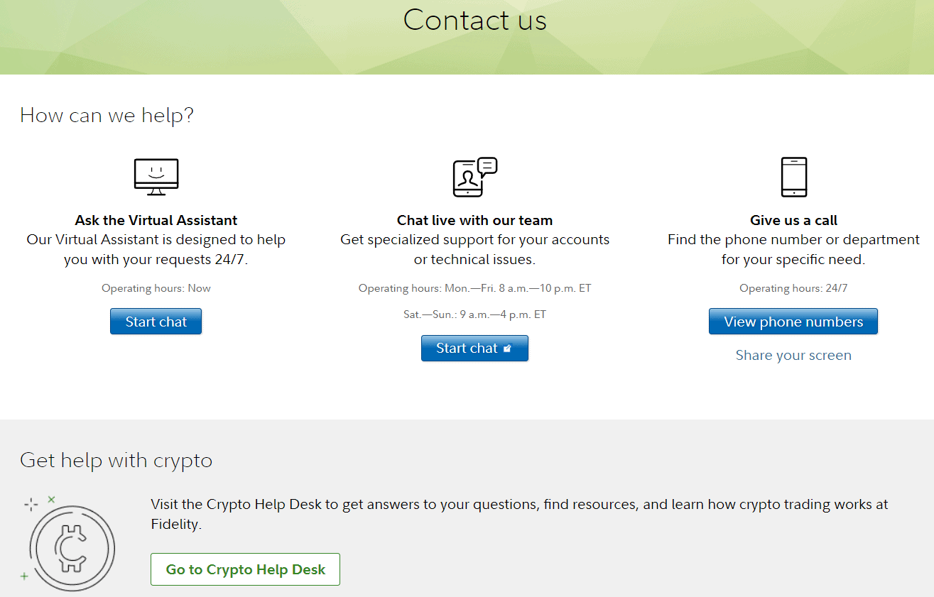 Fidelity Support Review