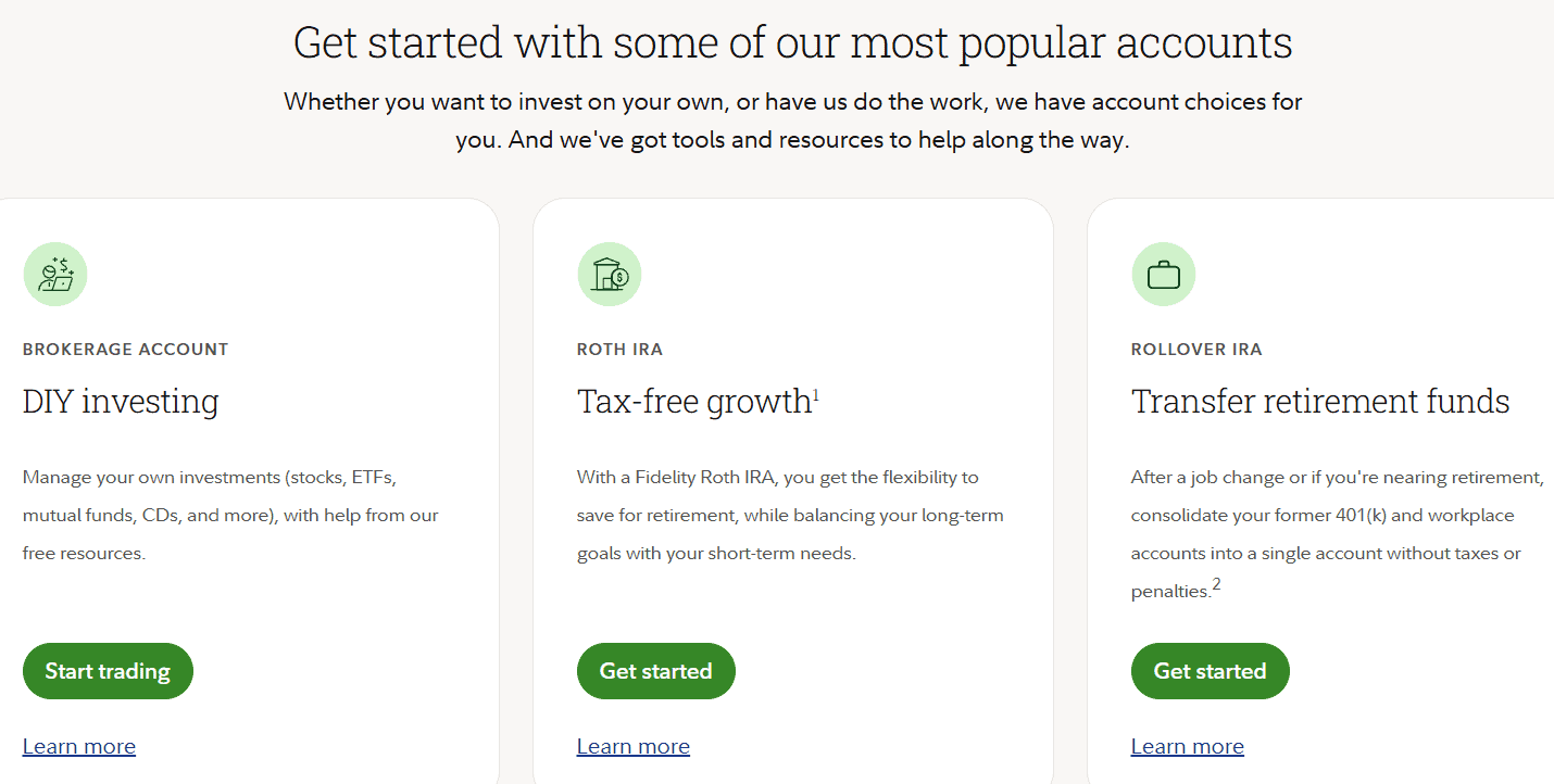 Fidelity Accounts Review