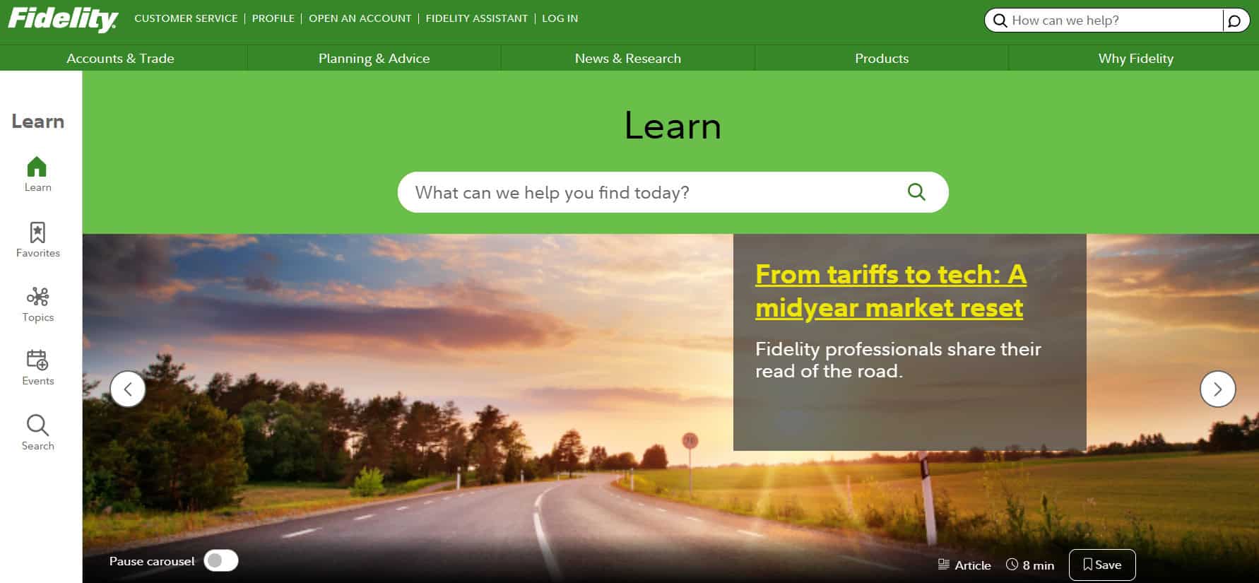 Fidelity Education Review