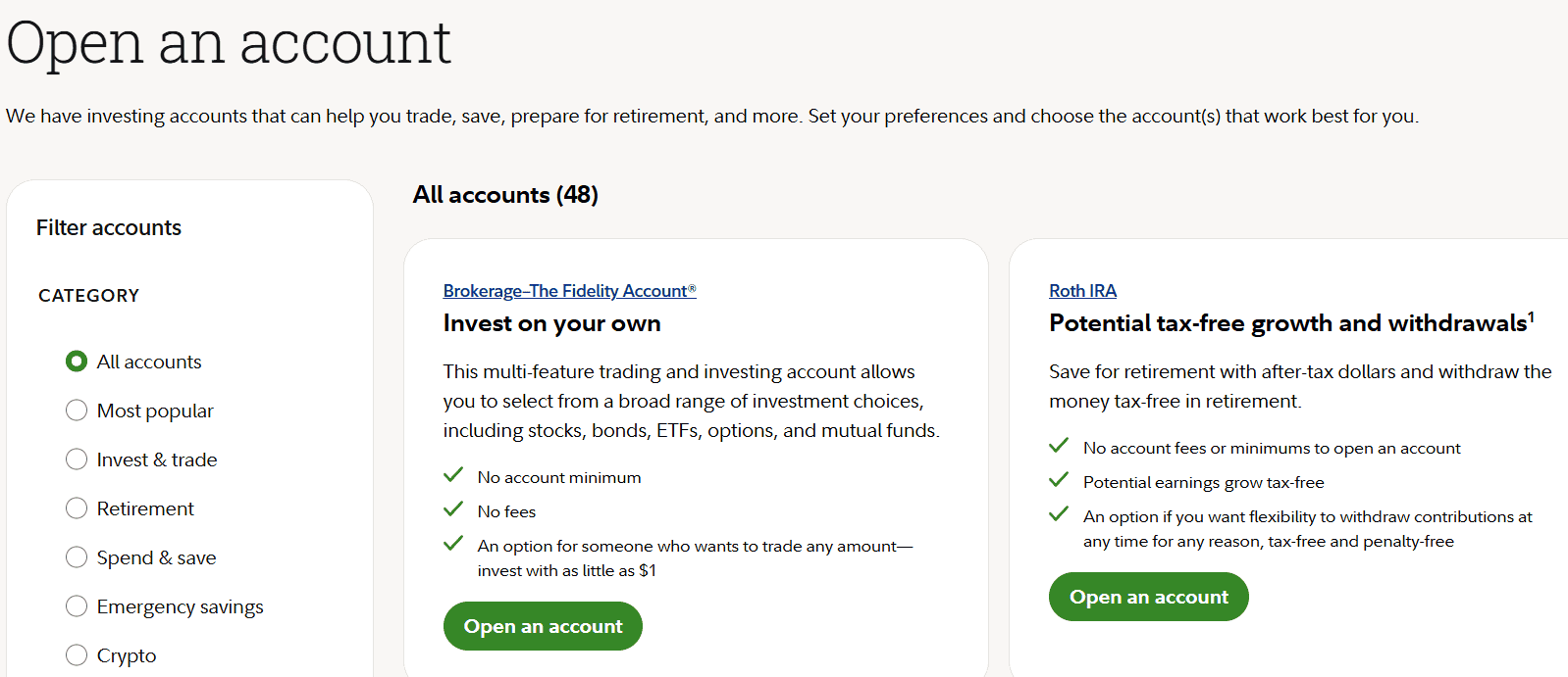 Fidelity Account Opening Review