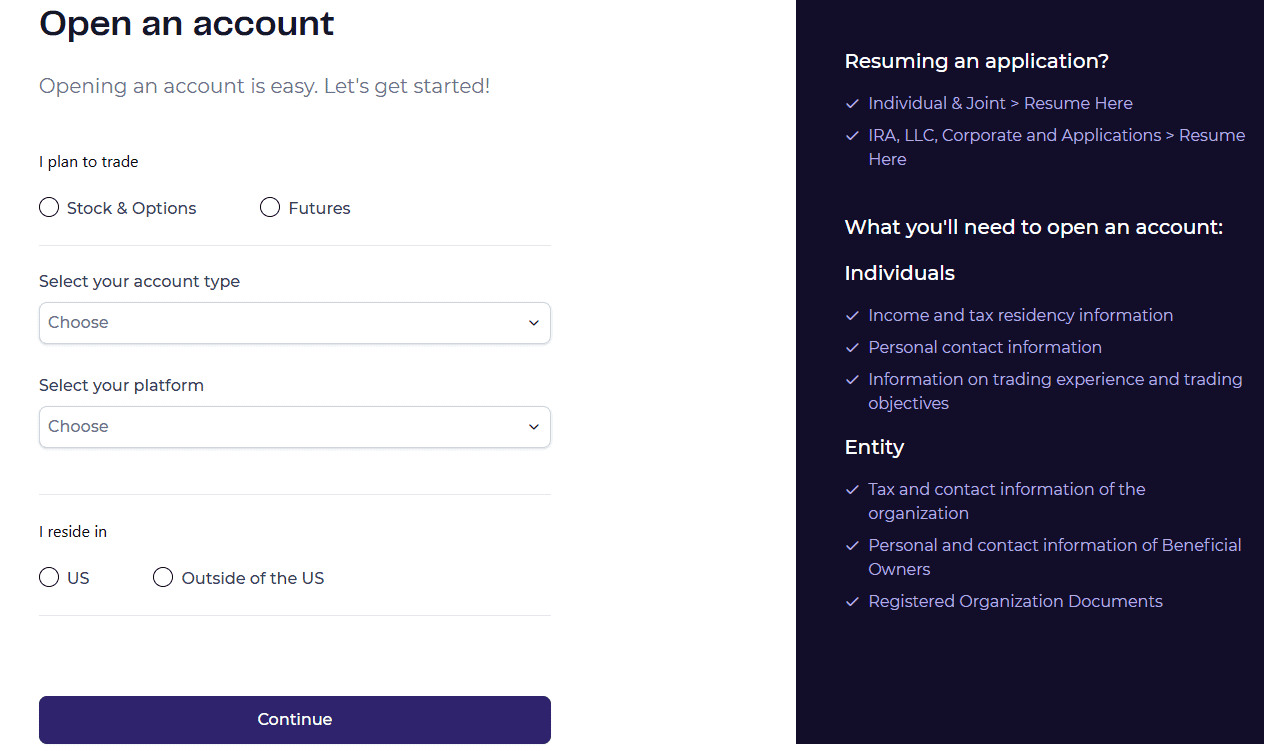 Lightspeed Account Opening Review