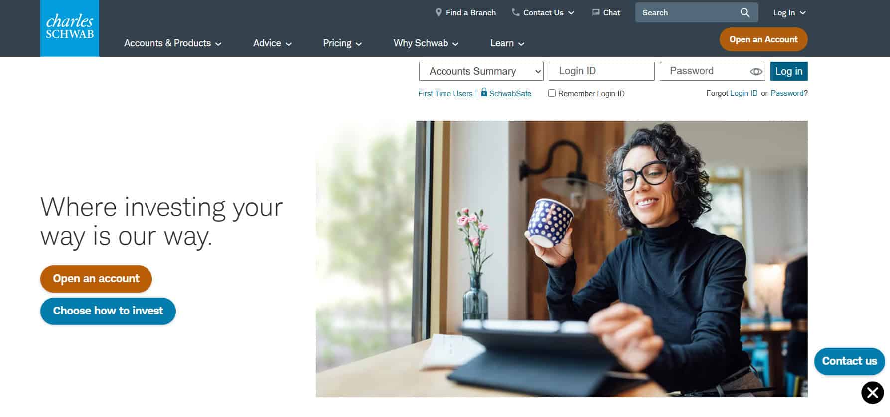 Charles Schwab Website Review