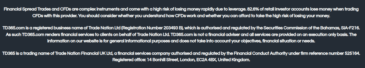 TD365 Regulation Review