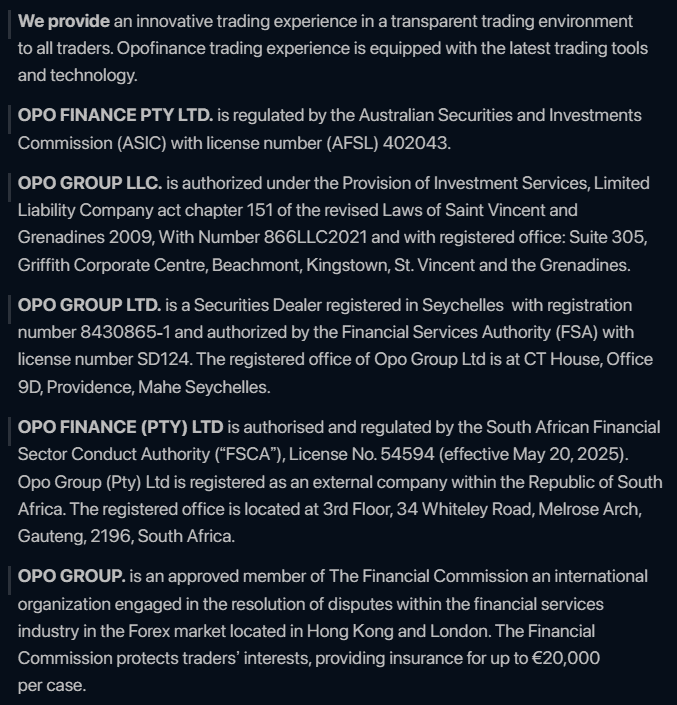 Opofinance Regulation Review