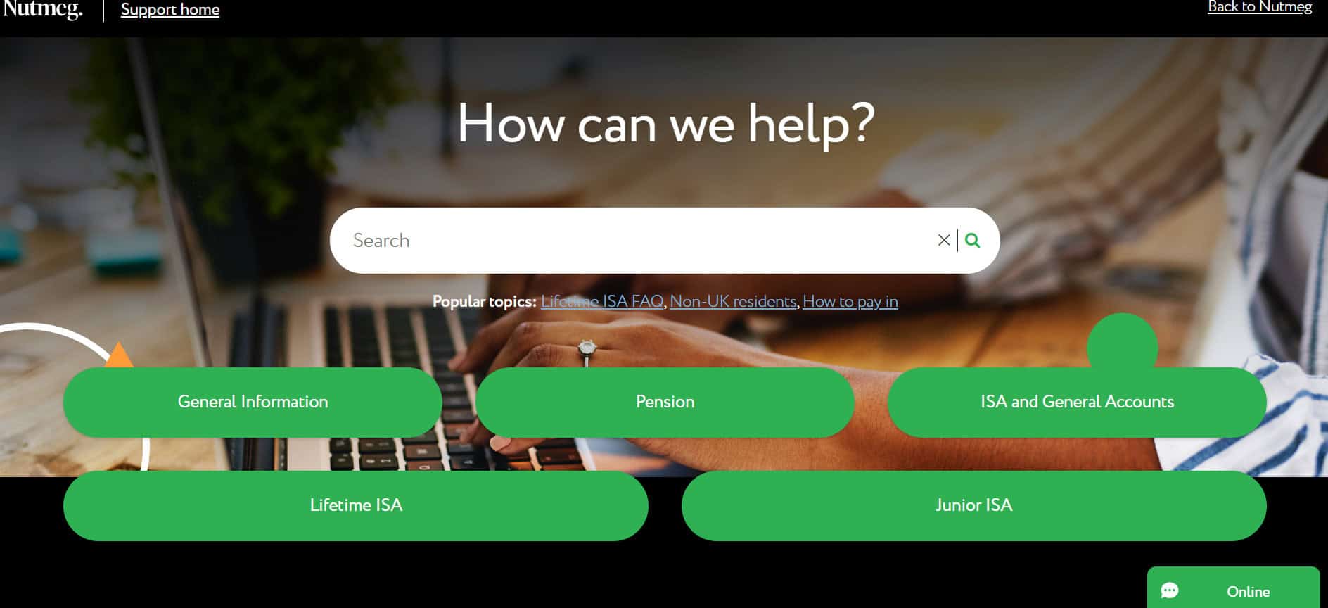 Nutmeg Support Review