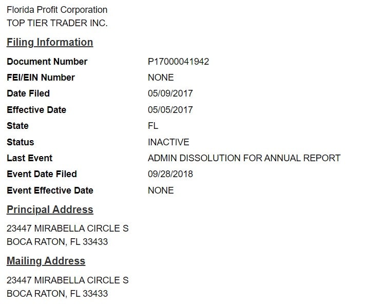 TopTier Trader Registration