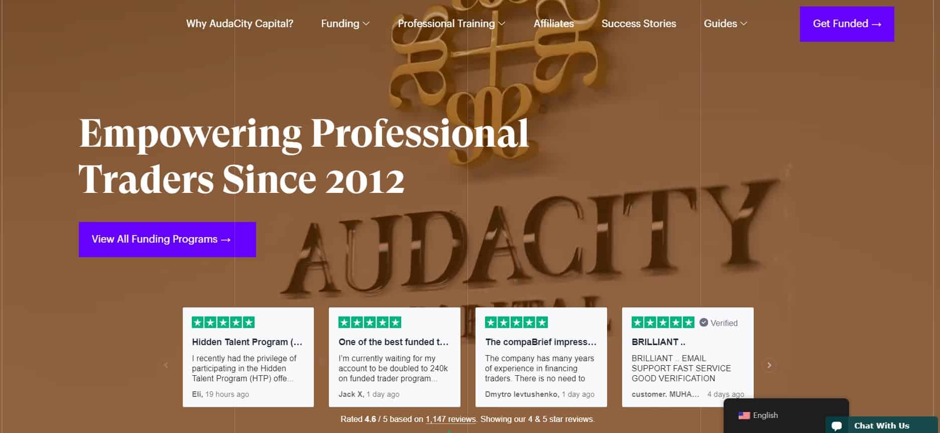 Audacity Capital Website