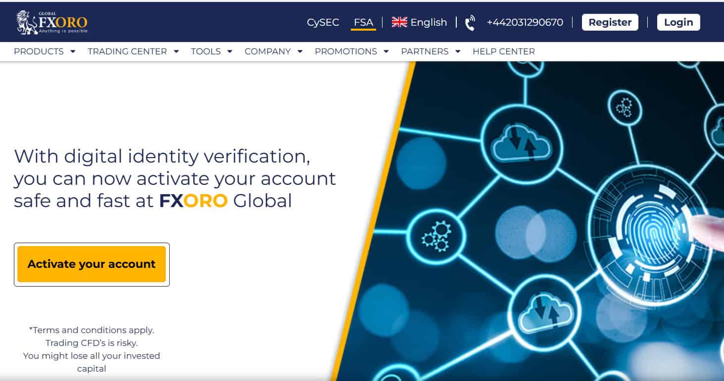 FXORO Website Review