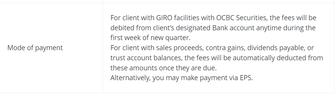 OCBC Securities Deposit/Withdrawal Review