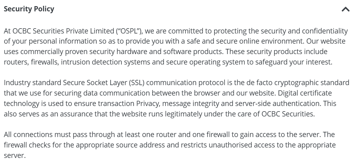 OCBC Securities License Review
