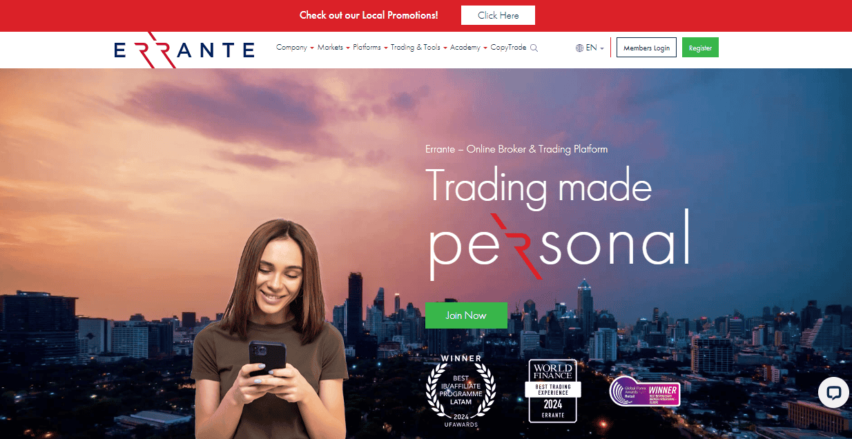 Errante Website Review