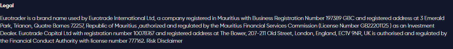 Eurotrader Regulation Review