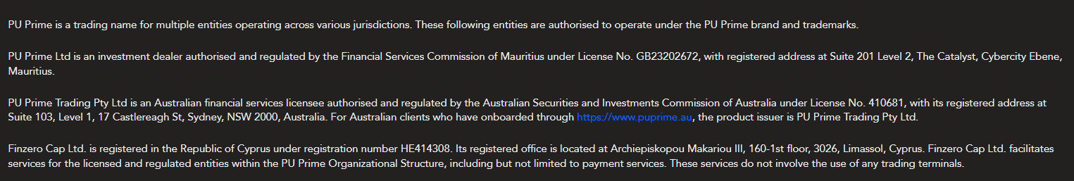 Pu Prime Regulation Review