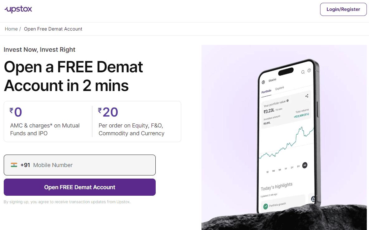 Upstox Account Opening Review