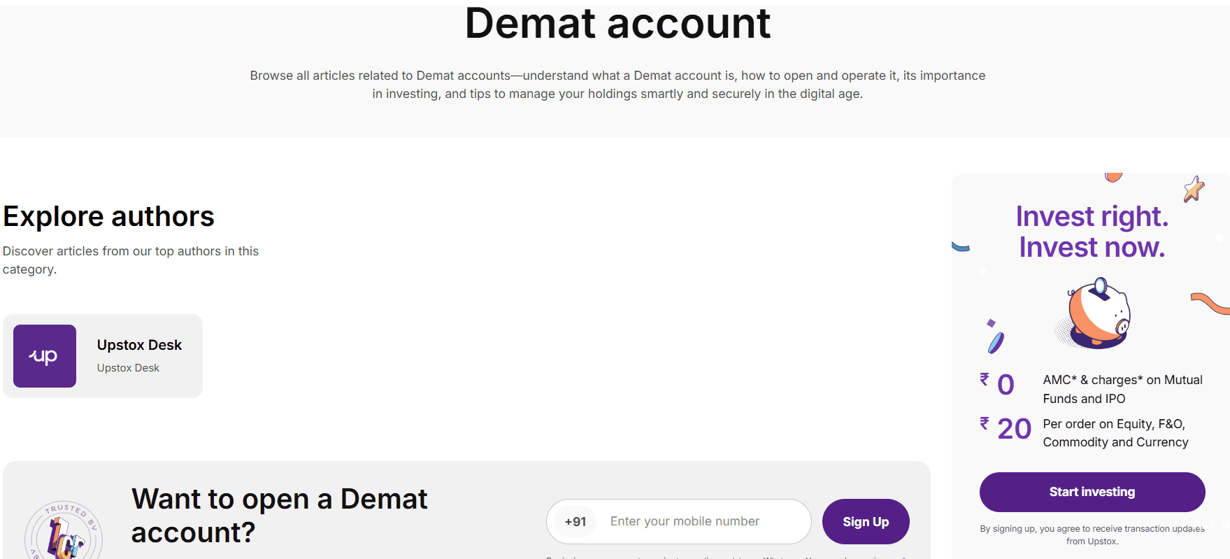 Upstox Accounts Review