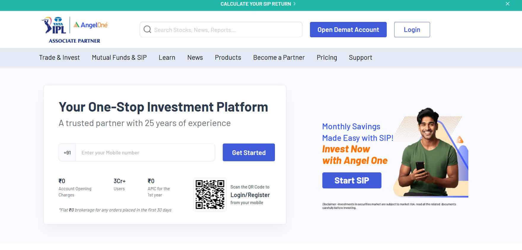 Angel One Website Review