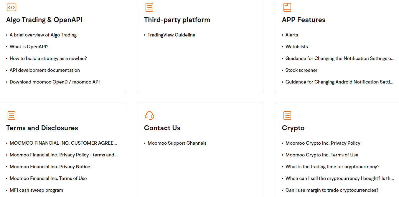 Moomoo Support Review