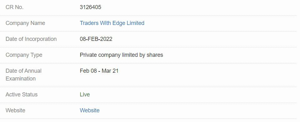 Traders with Edge registration