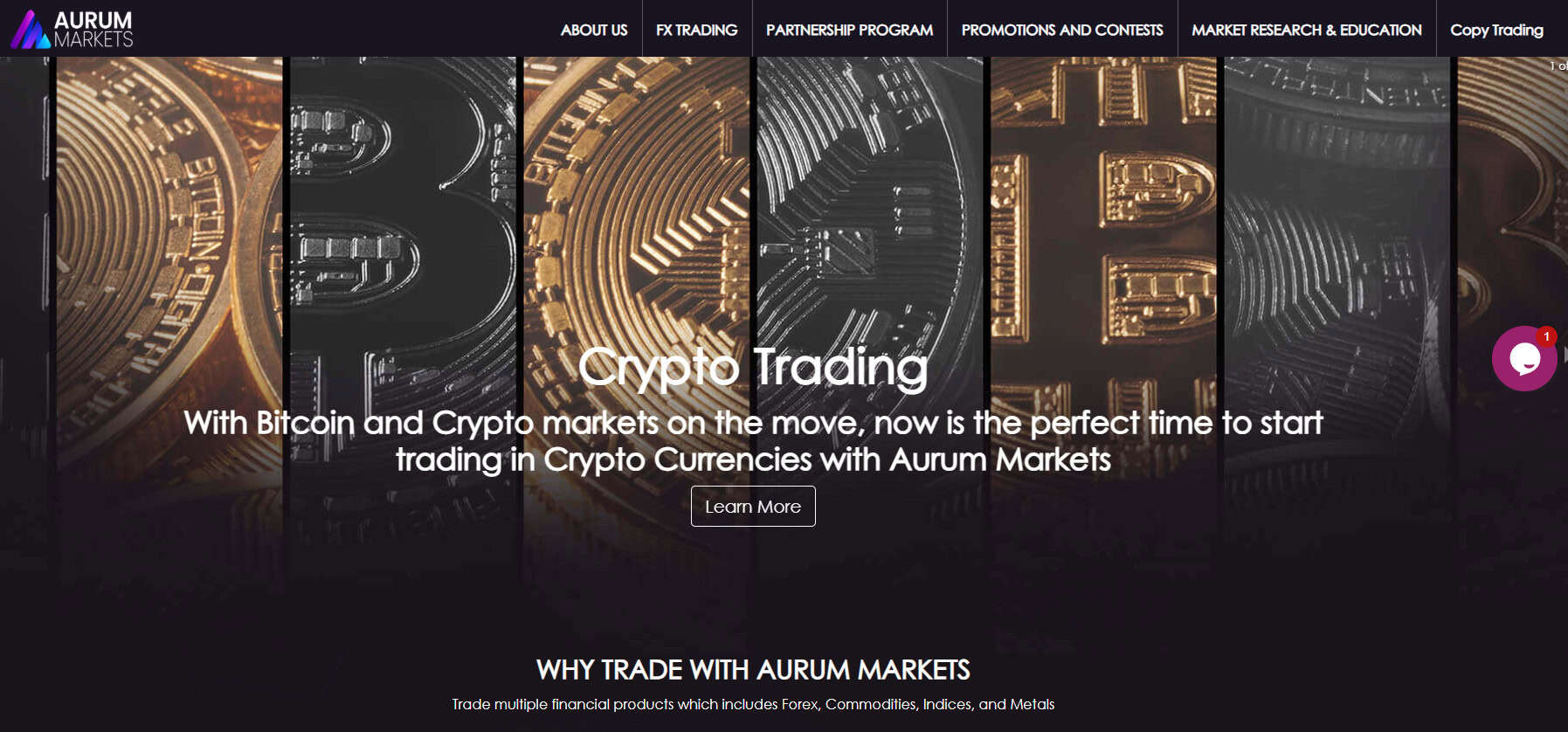 Aurum Markets Website Review