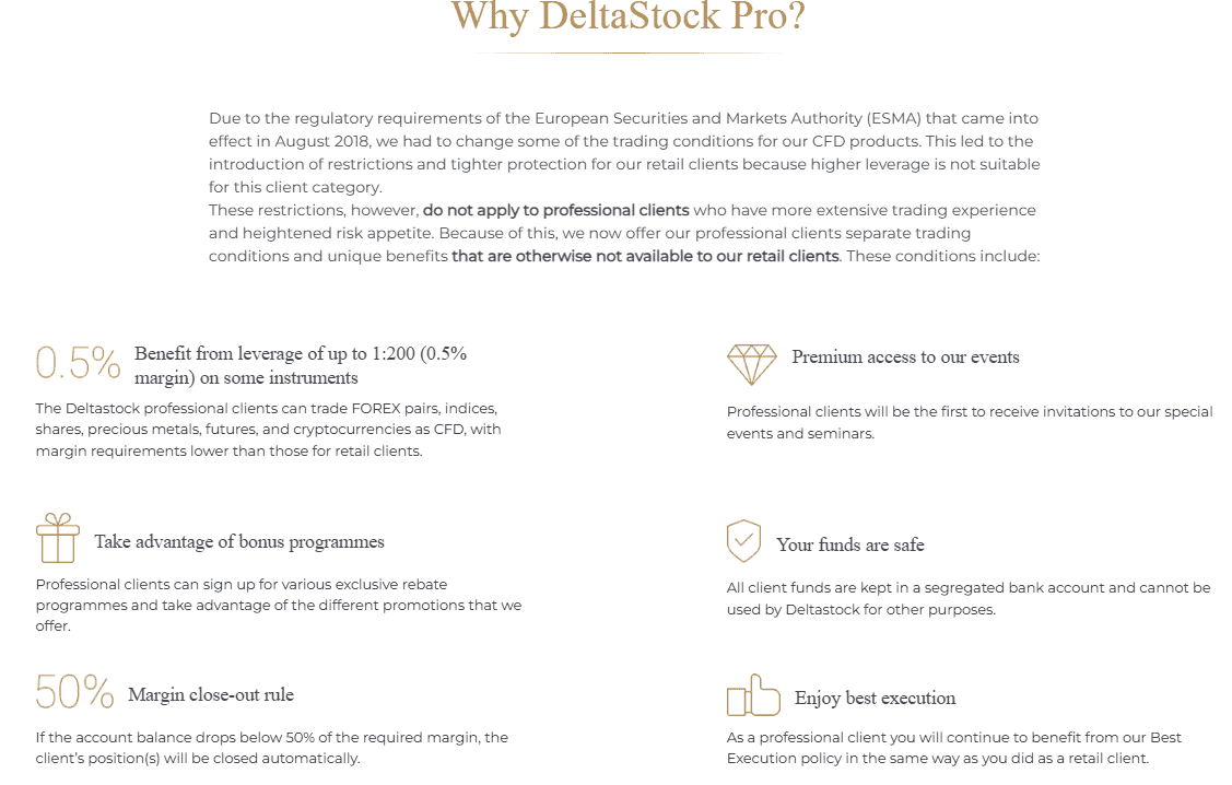 DeltaStock Account Types Review