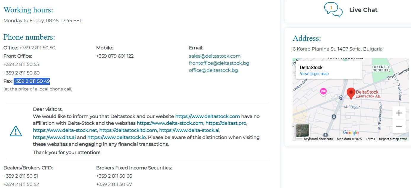 DeltaStock Customer Support Review