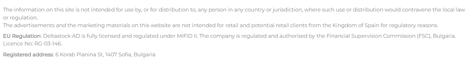 DeltaStock Regulation Review
