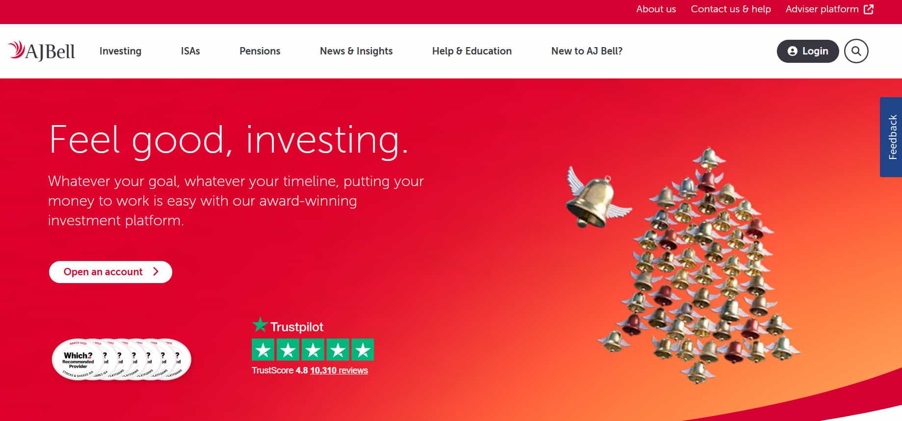 AJ Bell Website Review