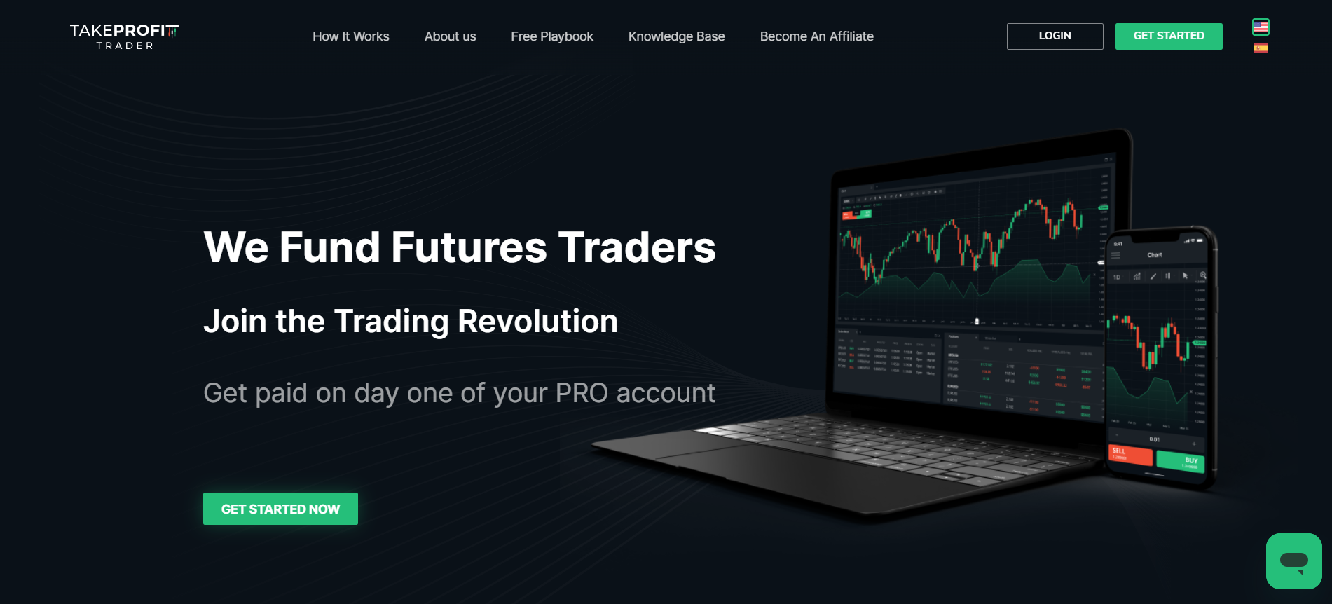 Take Profit Trader Webiste