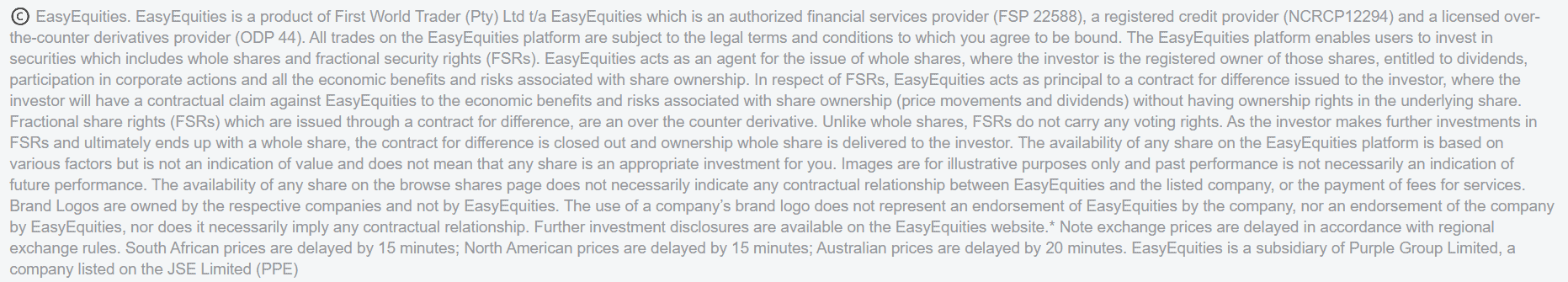 EasyEquities License Review