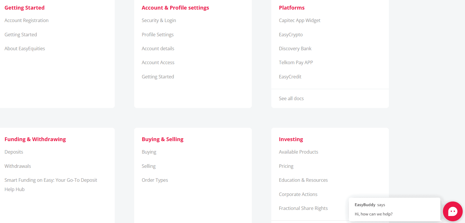 EasyEquities Support Review