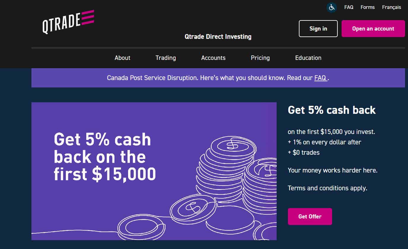 Qtrade Website Review