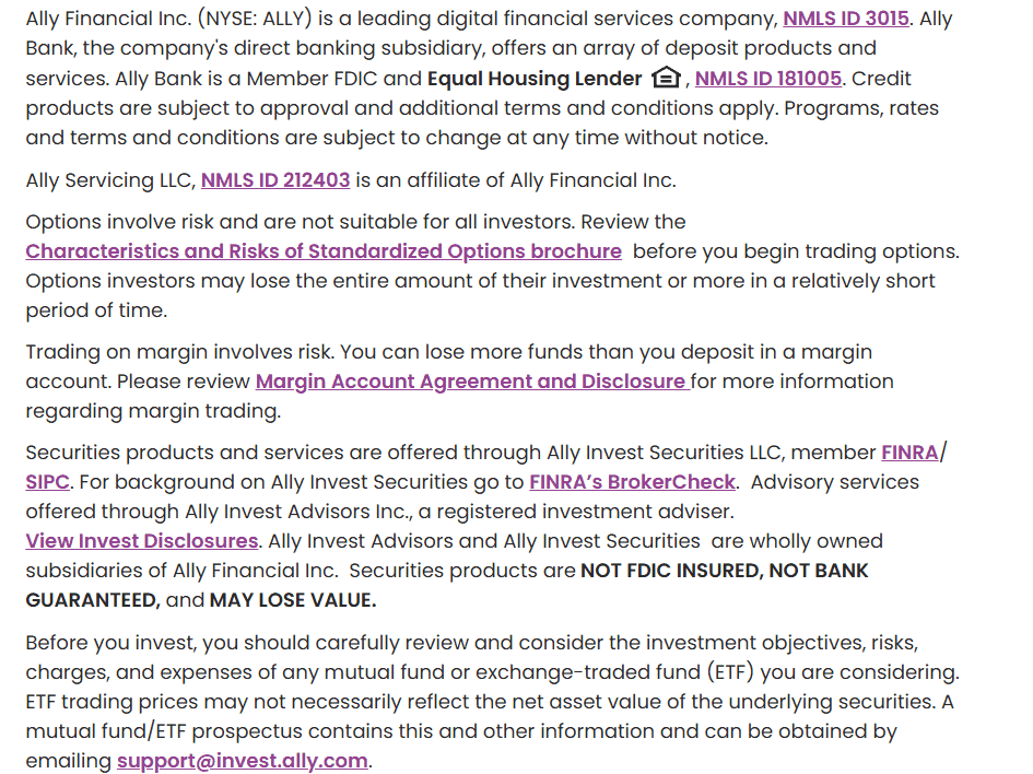 Ally Invest License Review