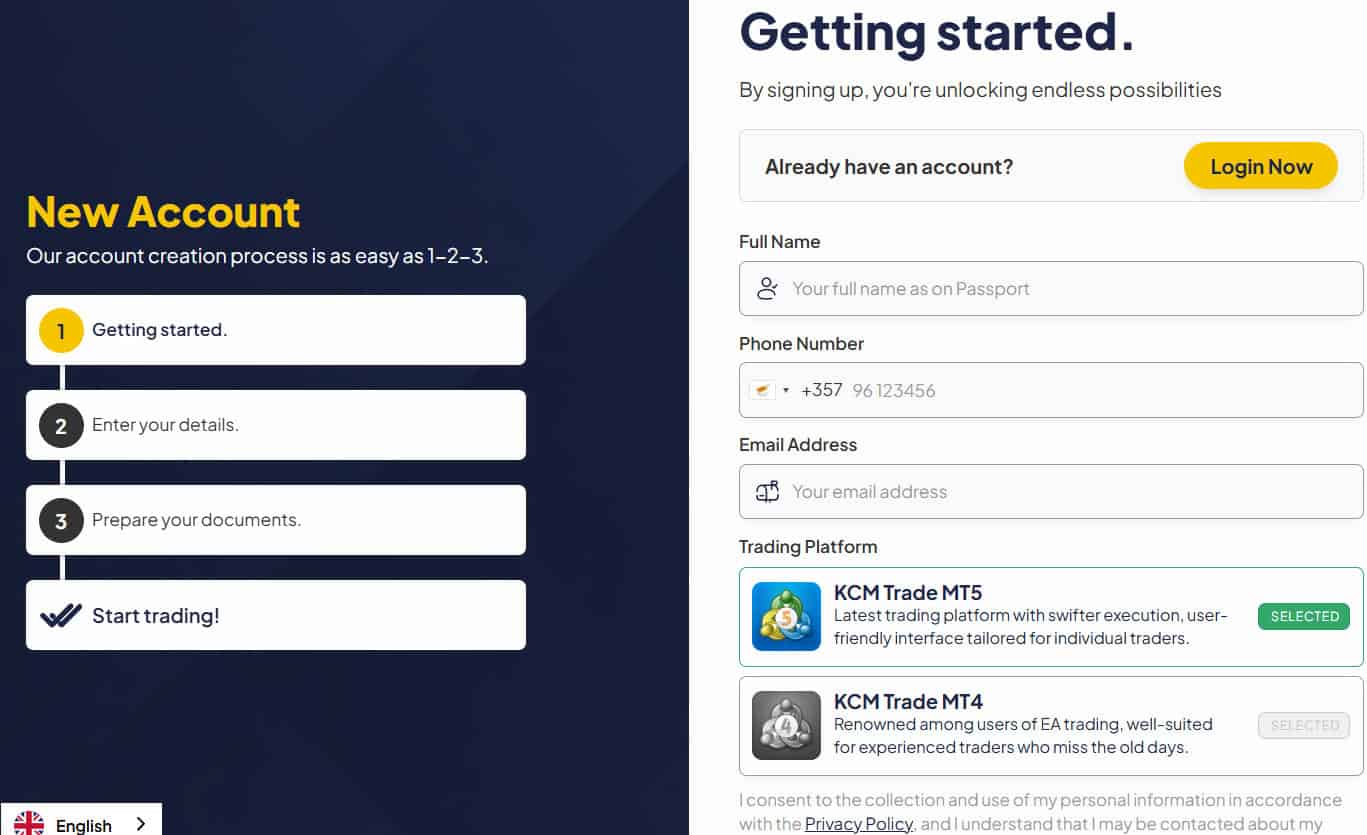 KCM Trade Accounts Review