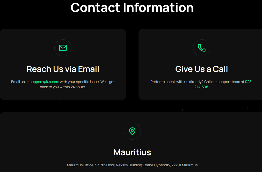 IUX Customer Support Review