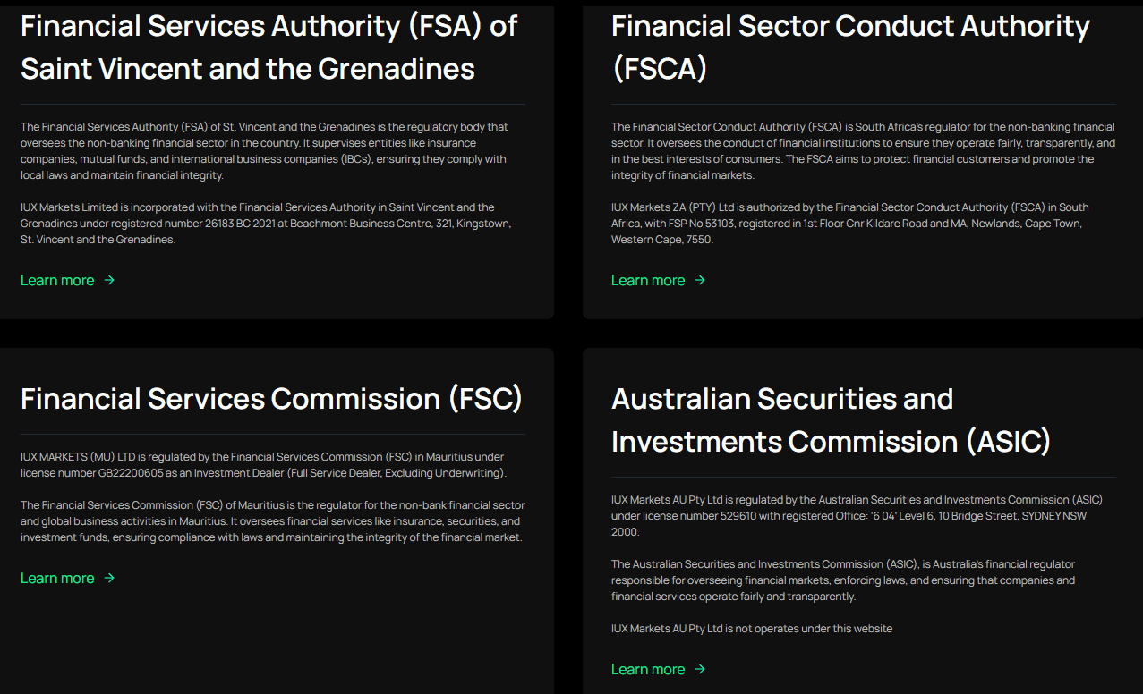 IUX Regulation Review